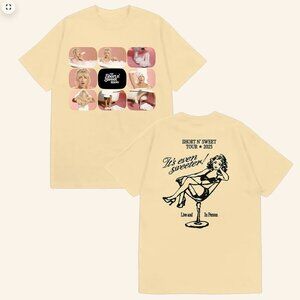 NIP Sabrina Carpenter Short N Sweet Tour TV Tshirt